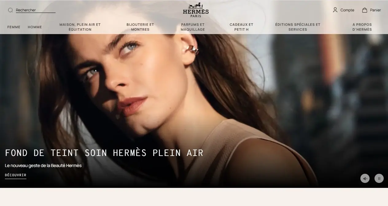 Refonte E-commerce Hermès
